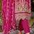 Ethnic Motifs Embroidered Zari Organza Straight Kurta & Trousers With Dupatta