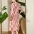 Women Ethnic Motifs Printed Pleated Pure Cotton Kurta with Trousers