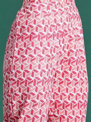 Floral Printed Pure Cotton Kurta with Trousers & Dupatta 3