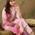 Floral Printed V-Neck Straight Kurta with Trousers