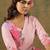 Floral Printed V-Neck Straight Kurta with Trousers