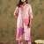 Floral Printed V-Neck Straight Kurta with Trousers