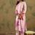 Floral Printed V-Neck Straight Kurta with Trousers