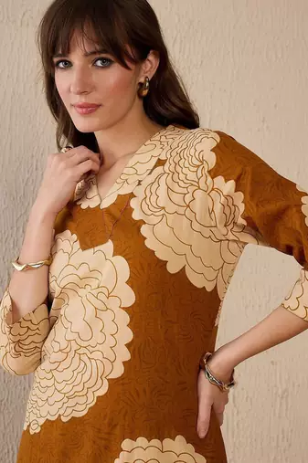 Women Floral Printed Regular Pure Cotton Kurta with Trousers