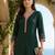 Women Regular Thread Work Liva Kurta with Trousers