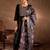 Floral Embroidered Thread Work Straight Kurta With Trousers And Dupatta