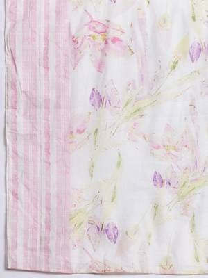 Embroidered Thread Work Pure Cotton Kurta With Trousers & Dupatta 5