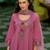 Floral Embroidered Pure Cotton Anarkali Kurta With Trousers And Dupatta