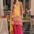 Women Ethnic Motifs Printed Regular Mirror Work Kurta with Palazzos & With Dupatta