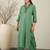 Ethnic Motifs Embroidered Thread Work Pure Cotton Kurta With Trousers