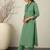 Ethnic Motifs Embroidered Thread Work Pure Cotton Kurta With Trousers