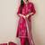 Women Embroidered Beads and Stones  Cotton Kurta with Trousers & Dupatta