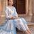 Women Floral Printed Regular Sequinned Pure Cotton Kurta with Trousers & With Dupatta