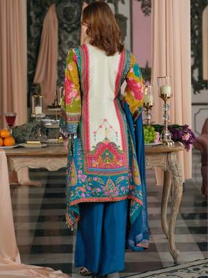 Women Ethnic Motifs Printed Regular Mirror Work Kurta with Palazzos & With Dupatta 6