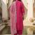 Plus Size Embroidered Regular Thread Work Kurta with Trousers & With Dupatta