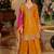 Women Ethnic Motifs Embroidered Empire Thread Work Kurta with Sharara & With Dupatta