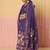 Floral Printed Round Neck Pure Cotton Anarkali With Trousers & Dupatta