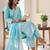 Women Ethnic Motifs Embroidered Regular Chikankari Pure Cotton Kurta with Trousers & With Dupatta