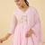 Floral Embroidered V Neck A Line Pure Cotton Kurta With Trousers & Dupatta