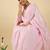Floral Embroidered V Neck A Line Pure Cotton Kurta With Trousers & Dupatta