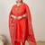 Plus Size Printed Mirror Work Pure Cotton Kurta with Trousers & With Dupatta