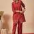 Women Ethnic Motifs Embroidered Regular Thread Work Pure Cotton Kurta with Trousers
