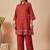 Women Ethnic Motifs Embroidered Regular Thread Work Pure Cotton Kurta with Trousers