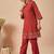 Women Ethnic Motifs Embroidered Regular Thread Work Pure Cotton Kurta with Trousers