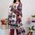 Women Floral Printed Regular Thread Work Pure Cotton Kurta with Trousers & With Dupatta