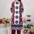 Women Floral Printed Regular Thread Work Pure Cotton Kurta with Trousers & With Dupatta