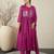 Floral Embroidered Thread Work Pure Cotton Kurta With Trousers & Dupatta