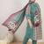 Plus Size Multi Printed A-Line Kurta Trousers With Dupatta Set