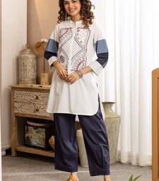 Women Printed Regular Pure Cotton Kurta with Trousers