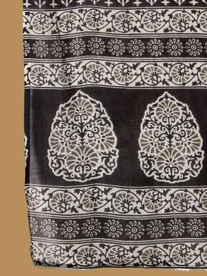 Floral Printed Mirror Work Pure Cotton Kurta with Palazzos & With Dupatta 4