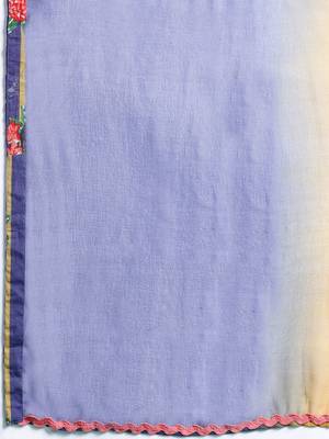 Floral Printed Regular Pure Cotton Kurta with Trousers & Dupatta 4