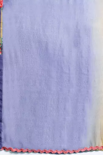 Floral Printed Regular Pure Cotton Kurta with Trousers & Dupatta