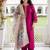 Women Regular Thread Work Kurta with Trousers & With Dupatta