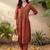 Women Ethnic Motifs Printed Empire Pure Cotton Kurta with Trousers