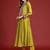 Mirror Work Embroidered Pleated Work Kurta with Trousers