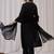 Ethnic Embroidered Round Neck Straight Kurta with Trousers & Dupatta