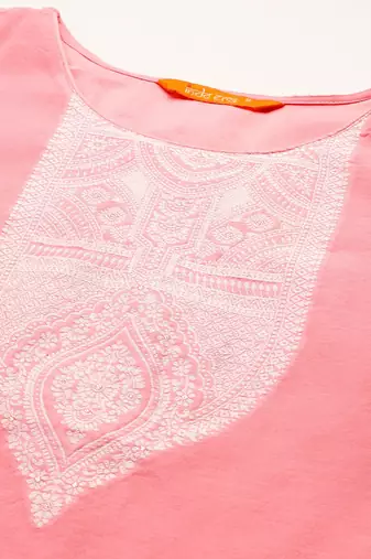 Ethnic Motifs Woven Design Kurta With Trousers & Dupatta