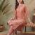 Women Floral Embroidered Regular Thread Work Pure Cotton Kurta with Trousers
