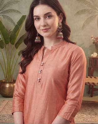Women Floral Embroidered Regular Thread Work Pure Cotton Kurta with Trousers 2