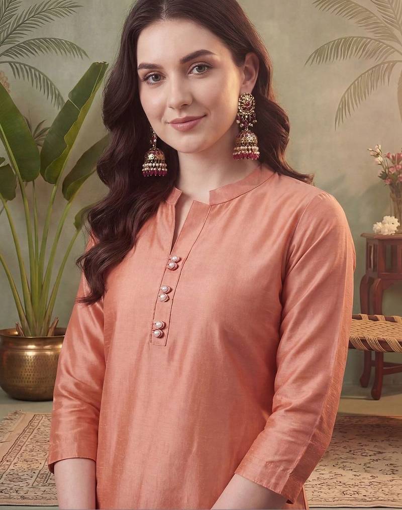 Women Floral Embroidered Regular Thread Work Pure Cotton Kurta with Trousers