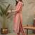 Women Floral Embroidered Regular Thread Work Pure Cotton Kurta with Trousers