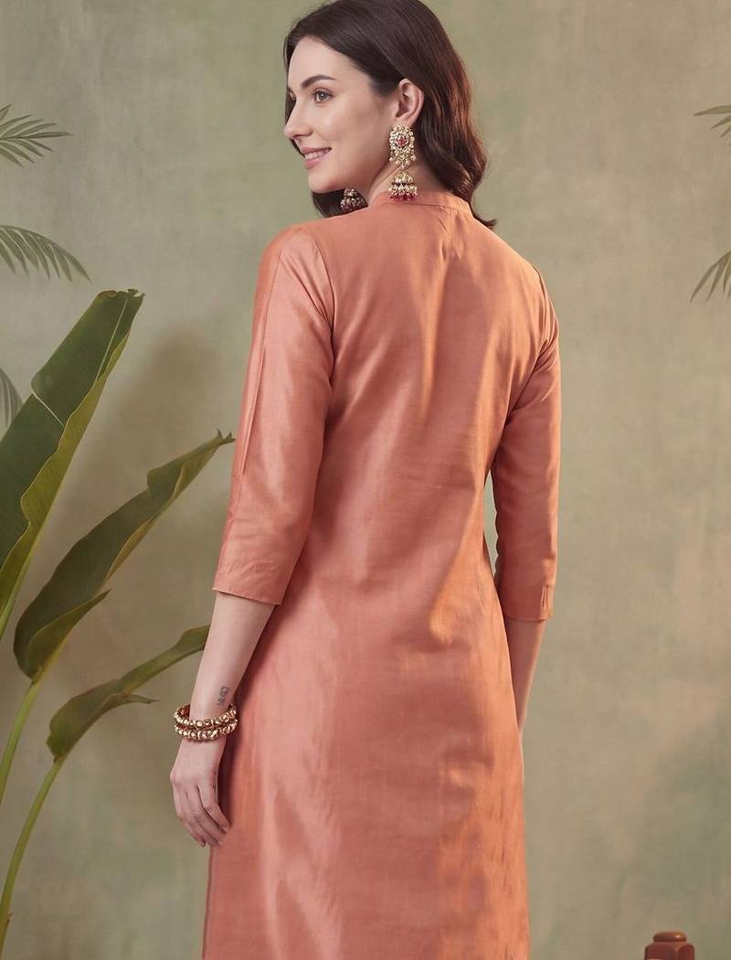 Women Floral Embroidered Regular Thread Work Pure Cotton Kurta with Trousers