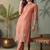 Women Floral Embroidered Regular Thread Work Pure Cotton Kurta with Trousers