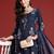 Floral Printed Sequinned Pure Cotton Kurta With Trousers & Dupatta