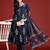 Floral Printed Sequinned Pure Cotton Kurta With Trousers & Dupatta