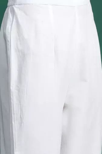 Floral Printed Sequinned Pure Cotton Kurta With Trousers & Dupatta